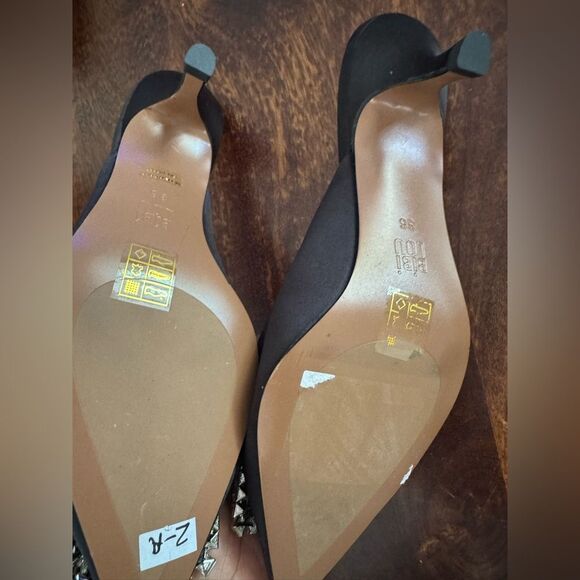 NEW Anthropologie Bibi Lou Aoi Pink Heels size 37 - Picture 6 of 6